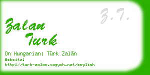 zalan turk business card